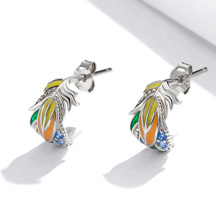 Boucles d'Oreilles Plumes - Image 4