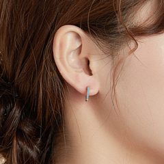 Boucles d'Oreilles Créoles Brillants - Image 2