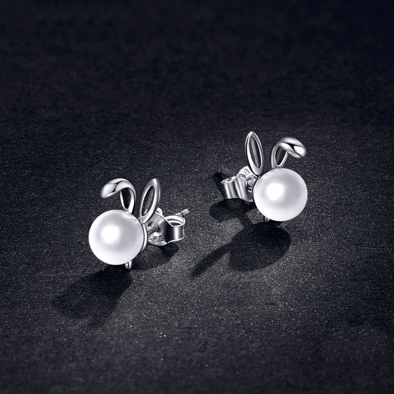 Boucles d'Oreilles Lapins avec Perles - Image 4