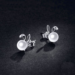 Boucles d'Oreilles Lapins avec Perles - Image 4