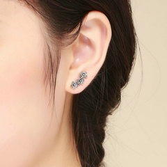 Boucles d'oreilles Fleurs Brillantes - Image 2