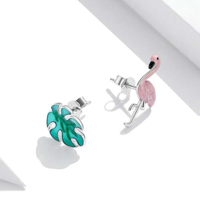 Boucles d'Oreilles Flamant Rose - Image 6