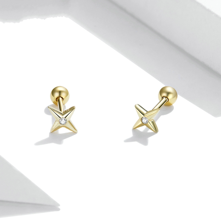 Boucles d'oreilles Petites Étoiles - Image 3