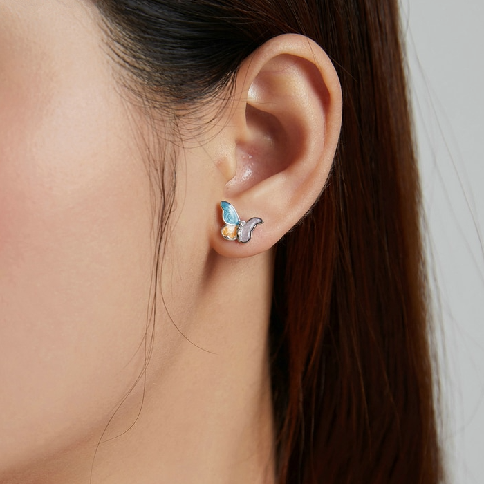 Boucles d'Oreilles Papillons - Image 2