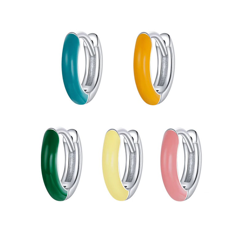 Boucles d’oreilles Créoles Colorées