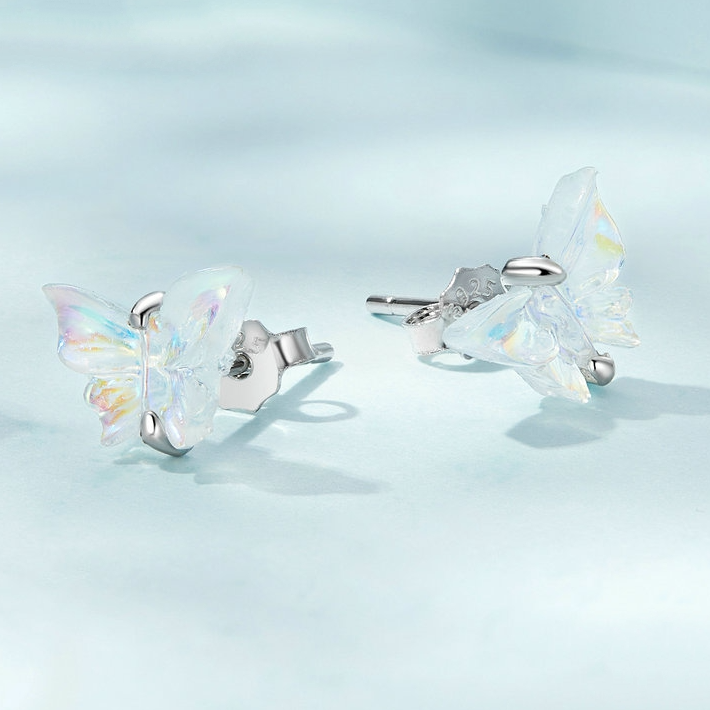 Boucles d'Oreilles Petits Papillons - Image 4