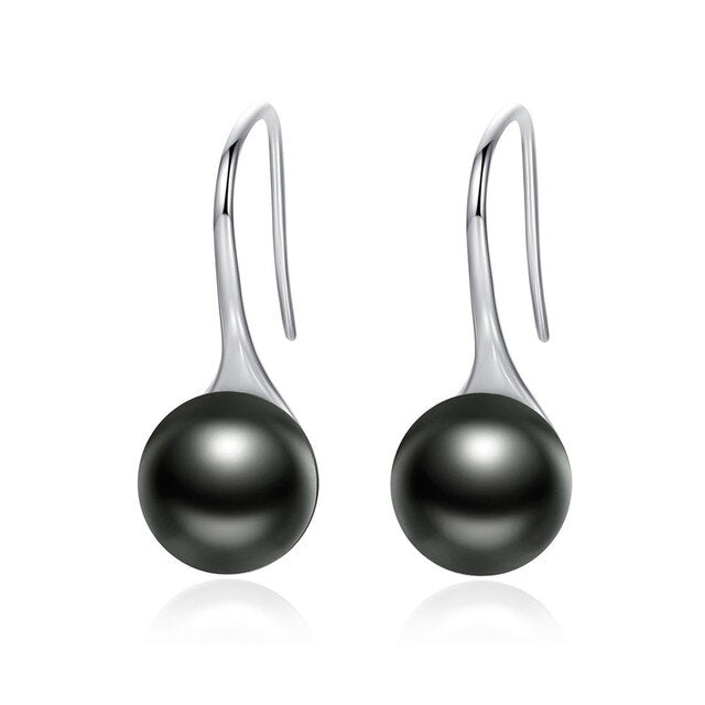 Boucles d'Oreilles Perles Noires
