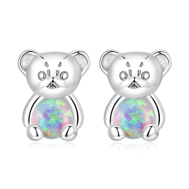 Boucles d'Oreilles Ourson