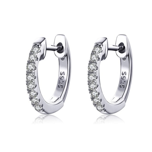 Boucles d'Oreilles Créoles Brillants