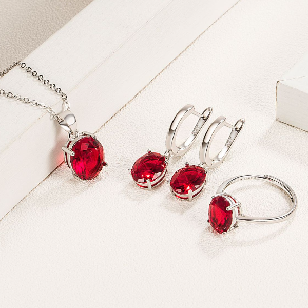 Parure de bijoux Set Red