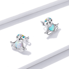 Boucles paresseux argent