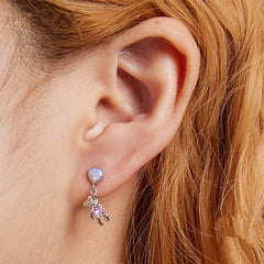 Boucles argent ours
