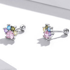 Fleur colorée boucles