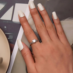Bague cœur romantique