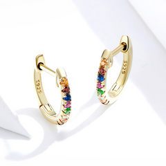Petites créoles multicolores