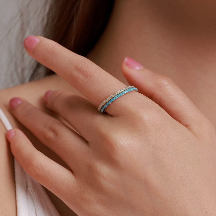 Bague tour complet or