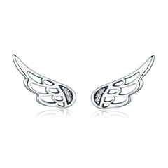 Boucles ailes argent