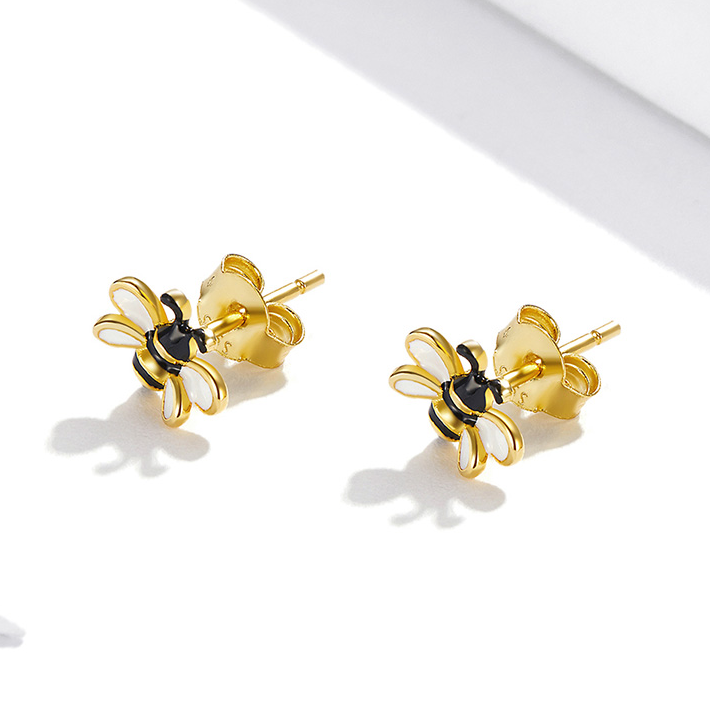 Boucles abeilles or