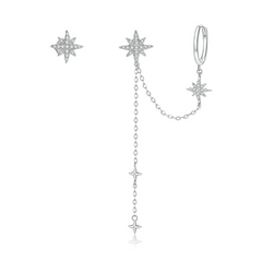 Boucles d'oreilles célestes pendantes