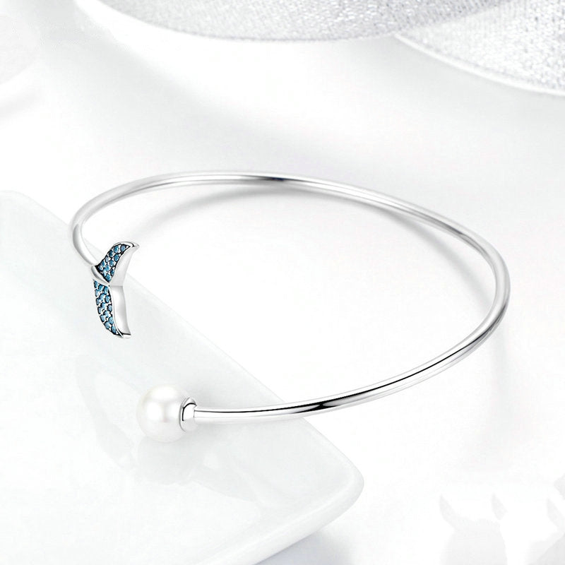 Bracelet queue sirène argent