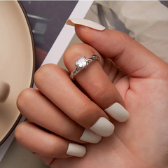 Bague cœur romantique