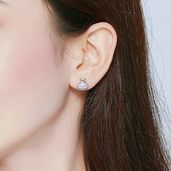 Boucles coccinelles roses