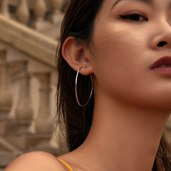Grandes boucles d'oreilles argent