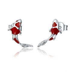 Boucles d'oreilles carpes koï