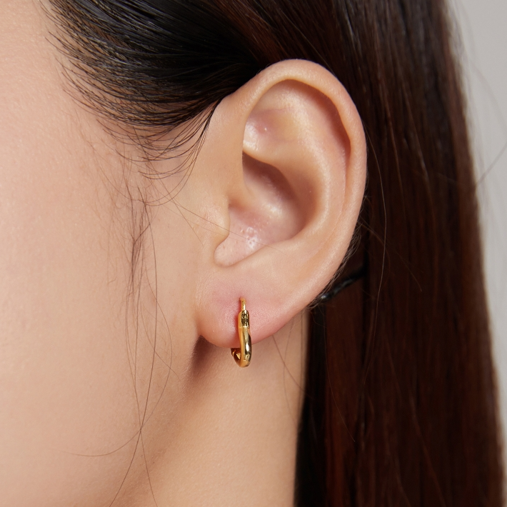 Boucles cœur dorées