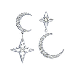 Boucles lune étoile