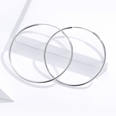 Grandes boucles d'oreilles argent