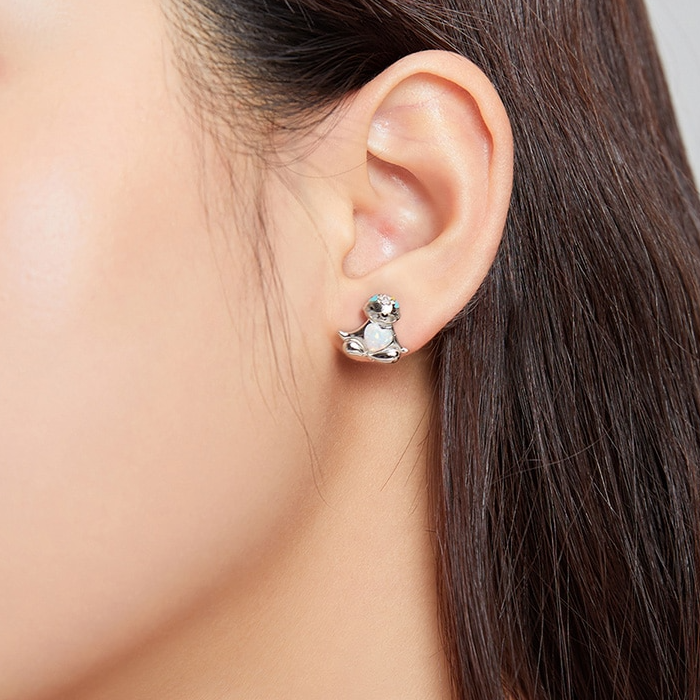 Boucles paresseux argent