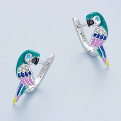 Boucles d'oreilles perroquets