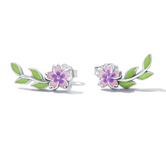 Boucles d'oreilles nature argentée