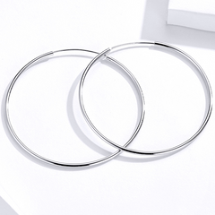 Grandes boucles d'oreilles argent