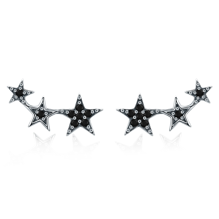 Boucles étoiles argent