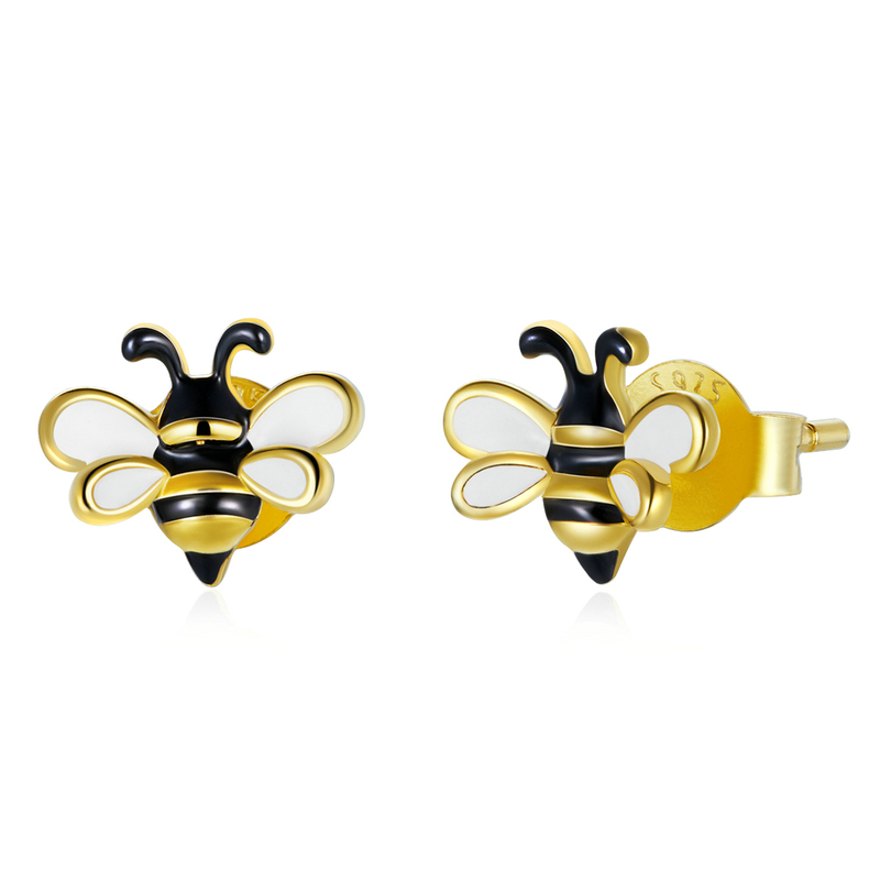 Boucles abeilles or