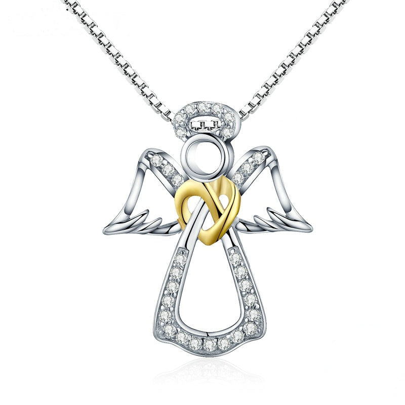 Pendentif ange nœud infini
