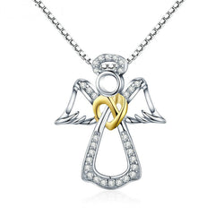 Pendentif ange nœud infini