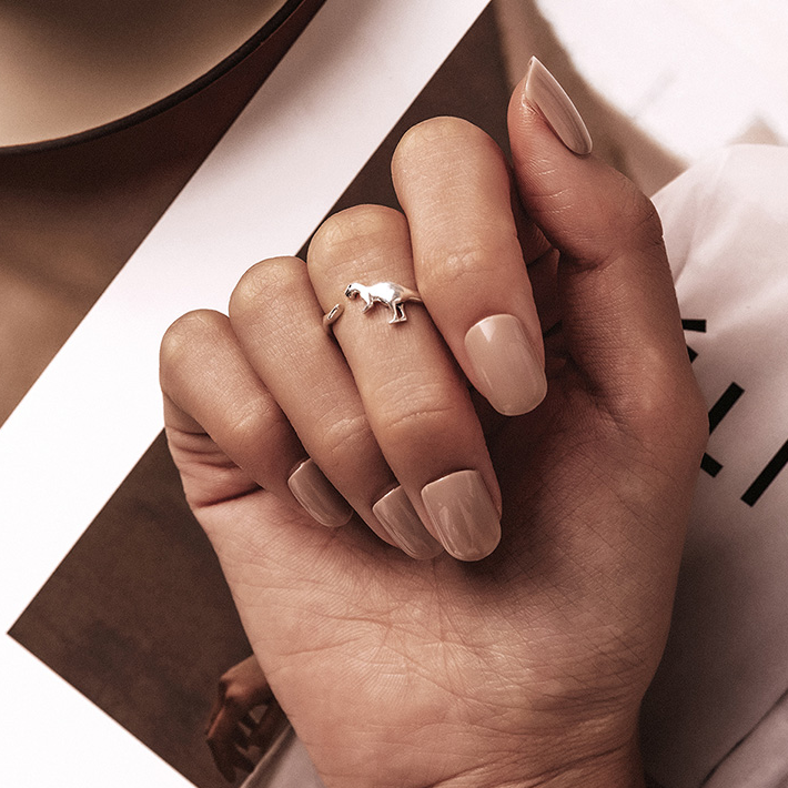 Bague dinosaure argent