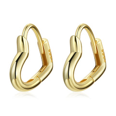 Boucles cœur dorées
