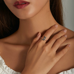 Bague libellule argent
