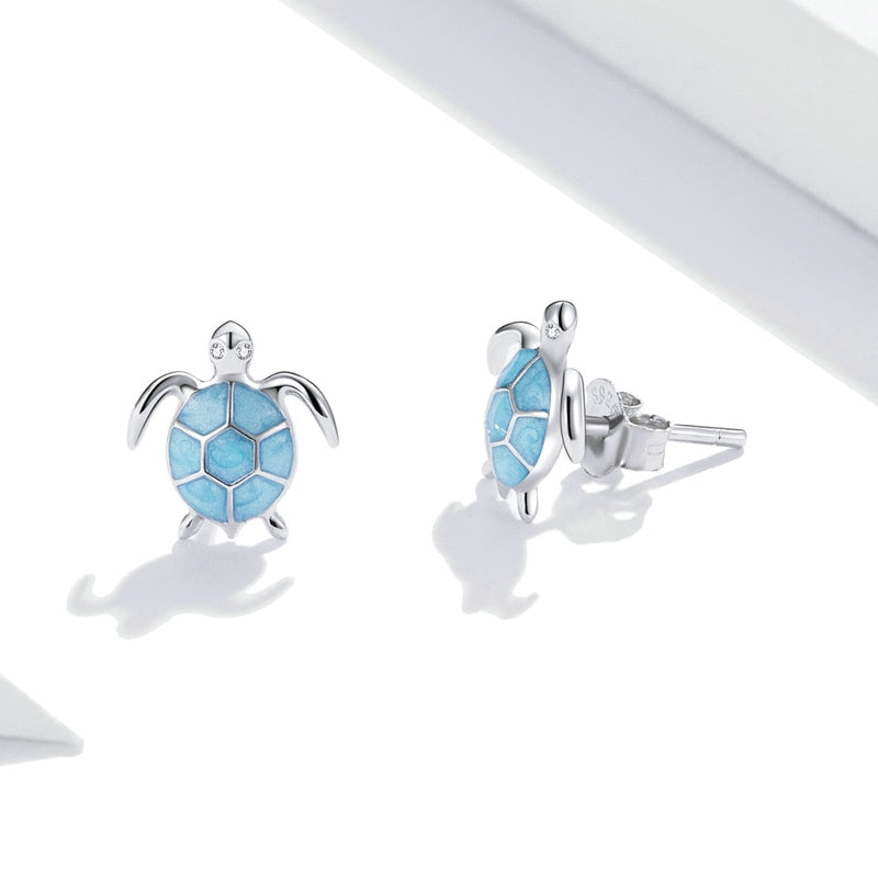 Petites boucles d'oreilles tortues