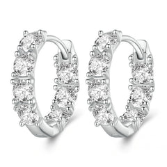 Anneaux brillants argent
