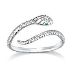 Bague serpent argent