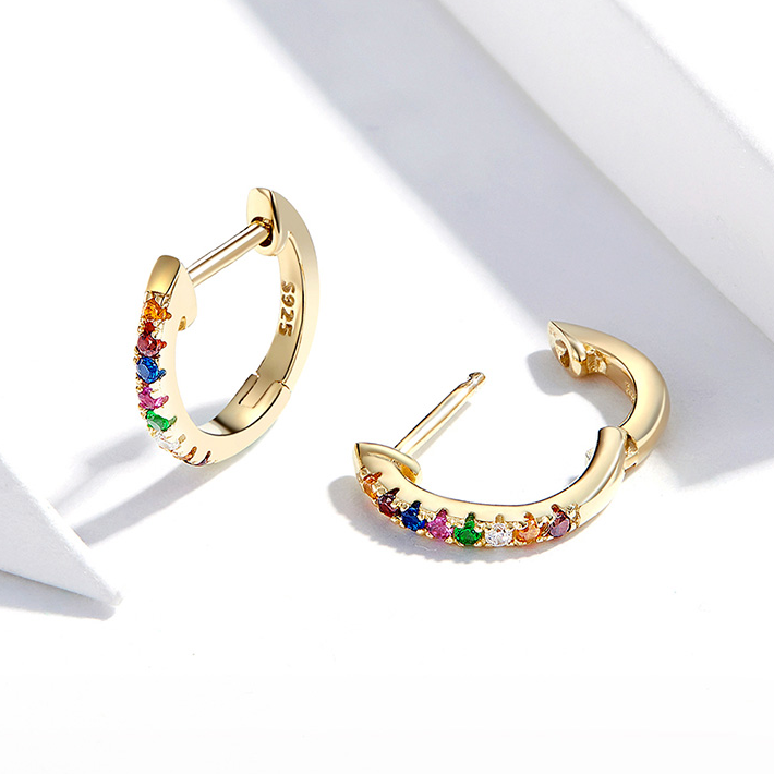 Petites créoles multicolores