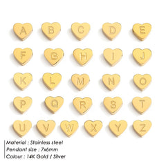 Bracelet cœur et lettre