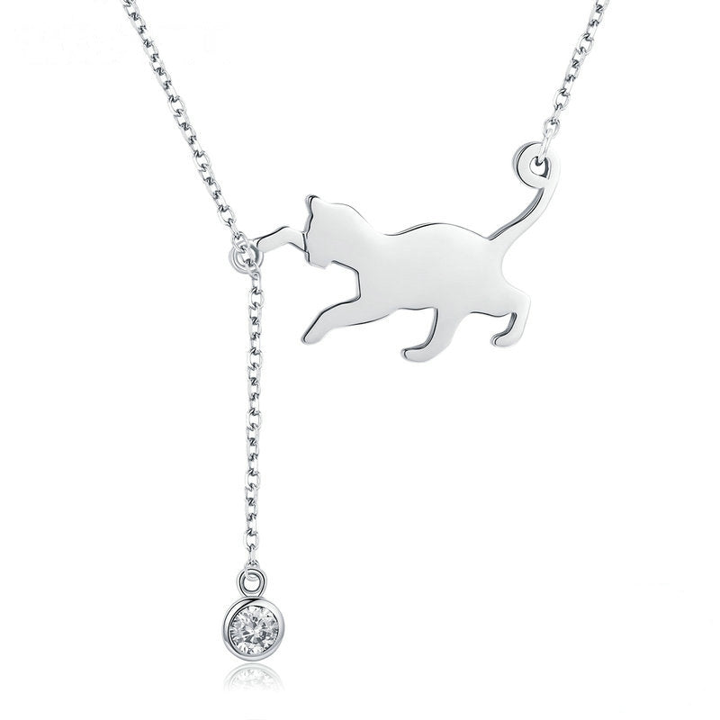 Collier chat et balle