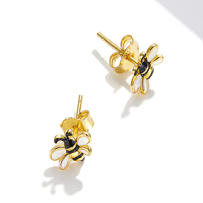 Boucles abeilles or
