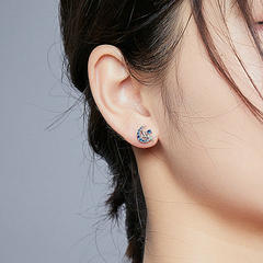 Bijoux d'oreilles elfes et lune